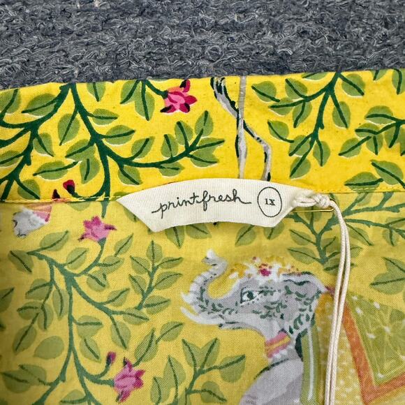 Anthropologie Print Fresh Pajamas Women 1X Flemenco Dandelion Elephant Flamingo - Picture 13 of 16